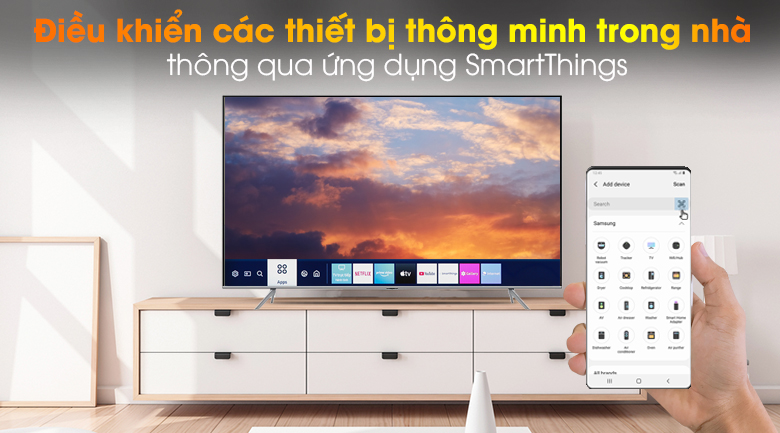 SmartThings-Smart Tivi QLED Samsung 4K 85 inch QA85Q70T