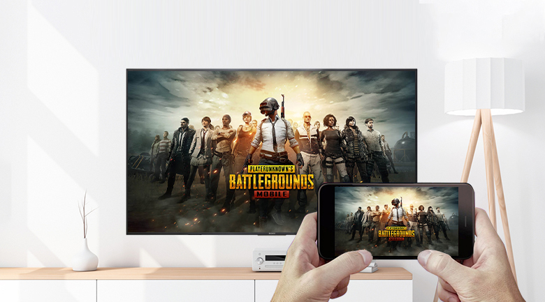 Android Tivi Sony 4K 55 inch XR-55X90J - Truyền video, game, hình ảnh yêu thích từ điện thoại lên tivi qua tính năng Chromecast (Android và iPhone), AirPlay 2 (iPhone)